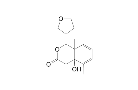 (1RS,4aRS,5SR,8aSR)-1-(3-furyl)-4a-hydroxy-5,8a-dimethyloctahydro-2-benzopyran-3-one