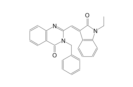 3-benzyl-2-[(E)-(1-ethyl-2-oxo-1,2-dihydro-3H-indol-3-ylidene)methyl]-4(3H)-quinazolinone