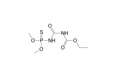 Ethyl [(dimethoxyphosphorothioyl)amino]carbonylcarbamate
