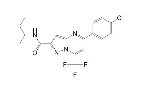 pyrazolo[1,5-a]pyrimidine-2-carboxamide, 5-(4-chlorophenyl)-N-(1-methylpropyl)-7-(trifluoromethyl)-