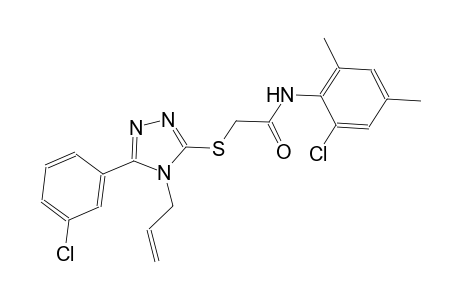 2-{[4-allyl-5-(3-chlorophenyl)-4H-1,2,4-triazol-3-yl]sulfanyl}-N-(2-chloro-4,6-dimethylphenyl)acetamide