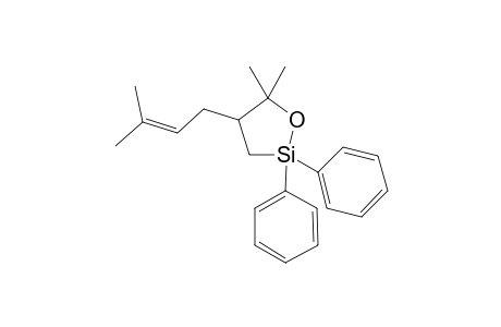 5,5-Dimethyl-4-(3-methylbut-2-enyl)-2,2-diphenyl-1,2-oxasilolane