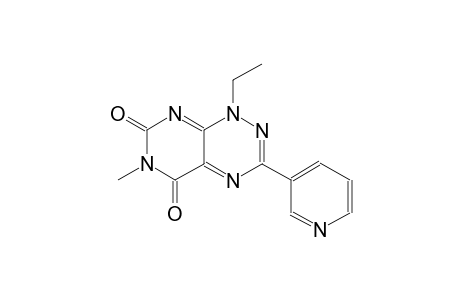1-ethyl-6-methyl-3-(3-pyridinyl)pyrimido[5,4-e][1,2,4]triazine-5,7(1H,6H)-dione