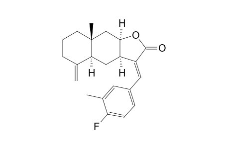 (3aR,4aS,8aR,9aR,E)-3-(3-Methyl-4-fluorobenzylidene)-8a-methyl-5-methylidenedecahydronaphtho[2,3-b]-furan-2(3H)-one