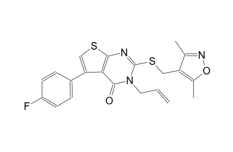 thieno[2,3-d]pyrimidin-4(3H)-one, 2-[[(3,5-dimethyl-4-isoxazolyl)methyl]thio]-5-(4-fluorophenyl)-3-(2-propenyl)-