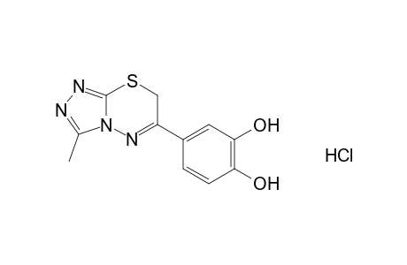 4-(3-methyl-7H-s-triazolo[3,4-b][1,3,4]thiadiazin-6-yl)pyrocatechol, monohydrochloride