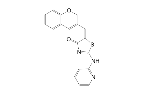 4(5H)-thiazolone, 5-(2H-1-benzopyran-3-ylmethylene)-2-(2-pyridinylamino)-, (5E)-
