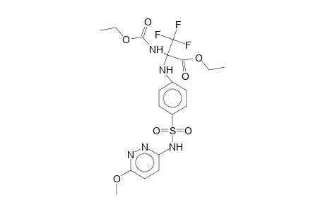 Ethyl 2-(ethoxycarbonylamino)-3,3,3-trifluoro-2-[4-(6-methoxypyridazin-3-ylsulfamoyl)anilino]propionate