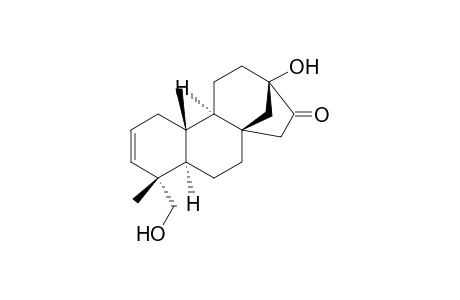 17-Norkaur-2-en-16-one, 13,18-dihydroxy-, (4.alpha.)-