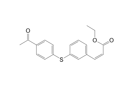 E-Ethyl (Z)-3-(4-Acetylphenylthio)cinnamate