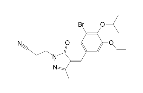 3-[(4Z)-4-(3-bromo-5-ethoxy-4-isopropoxybenzylidene)-3-methyl-5-oxo-4,5-dihydro-1H-pyrazol-1-yl]propanenitrile