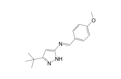 1-Aza-1-[5'-(t-butyl-2H-pyrazol-3'-yl)]-2-(p-methoxyphenyl)ethene