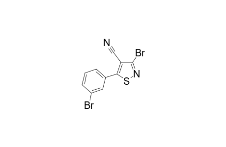 3-Bromo-5-(3-bromophenyl)isothiazole-4-carbonitrile