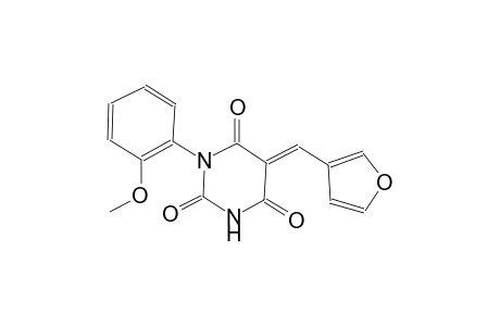 (5E)-5-(3-furylmethylene)-1-(2-methoxyphenyl)-2,4,6(1H,3H,5H)-pyrimidinetrione