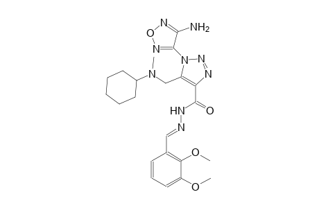 1-(4-amino-1,2,5-oxadiazol-3-yl)-5-{[cyclohexyl(methyl)amino]methyl}-N'-[(E)-(2,3-dimethoxyphenyl)methylidene]-1H-1,2,3-triazole-4-carbohydrazide