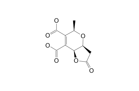 (3AS,5R,7AS)-3,3A,5,7A-TETRAHYDRO-5-METHYL-2-OXO-2H-FURO-[3,2-B]-PYRAN-6,7-DICARBOXYLIC-ACID