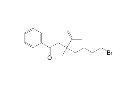 7-Bromo-2,3-dimethyl-3-((phenylcarbonyl)methyl)-1-heptene