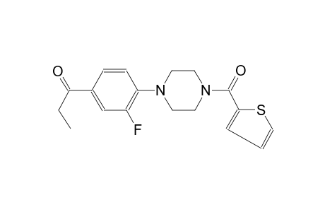 1-(3-Fluoro-4-[4-(2-thienylcarbonyl)-1-piperazinyl]phenyl)-1-propanone
