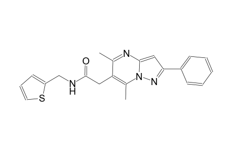 pyrazolo[1,5-a]pyrimidine-6-acetamide, 5,7-dimethyl-2-phenyl-N-(2-thienylmethyl)-