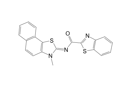 Benzothiazole-2-carboxamide, N-(3-methyl-3H-naphtho[2,1-d]thiazol-2-ylidene)-