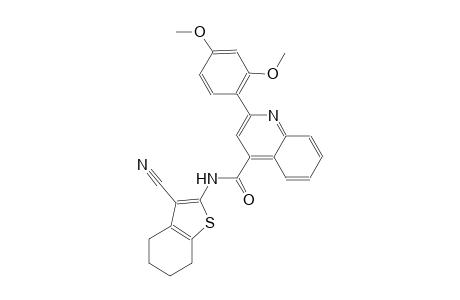 N-(3-cyano-4,5,6,7-tetrahydro-1-benzothien-2-yl)-2-(2,4-dimethoxyphenyl)-4-quinolinecarboxamide
