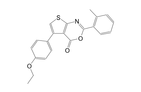 4H-thieno[2,3-d][1,3]oxazin-4-one, 5-(4-ethoxyphenyl)-2-(2-methylphenyl)-