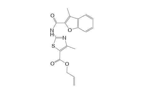 allyl 4-methyl-2-{[(3-methyl-1-benzofuran-2-yl)carbonyl]amino}-1,3-thiazole-5-carboxylate