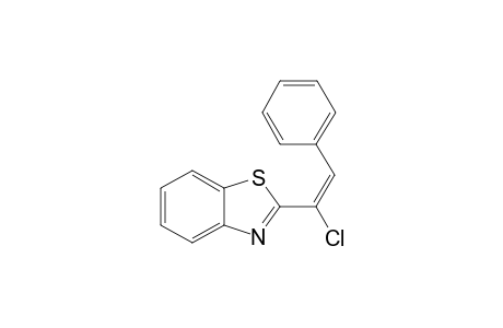 2-[(E)-1-chloranyl-2-phenyl-ethenyl]-1,3-benzothiazole