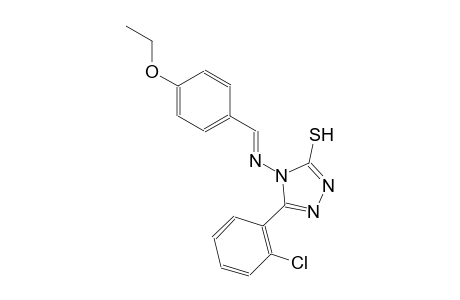 5-(2-chlorophenyl)-4-{[(E)-(4-ethoxyphenyl)methylidene]amino}-4H-1,2,4-triazol-3-yl hydrosulfide