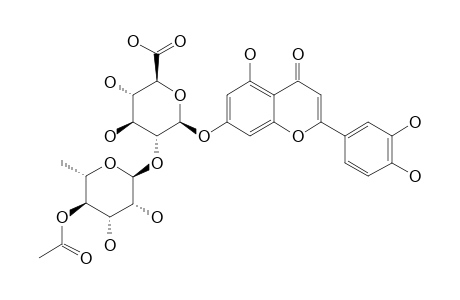 LUTEOLIN-7-O-[2''-O-(4'''-O-ACETYL-ALPHA-L-RHAMNOPYRANOSYL)]-BETA-D-GLUCURONOPYRANOSIDE