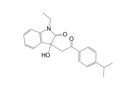 2H-indol-2-one, 1-ethyl-1,3-dihydro-3-hydroxy-3-[2-[4-(1-methylethyl)phenyl]-2-oxoethyl]-