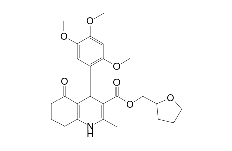 2-Methyl-5-oxo-4-(2,4,5-trimethoxyphenyl)-4,6,7,8-tetrahydro-1H-quinoline-3-carboxylic acid 2-oxolanylmethyl ester