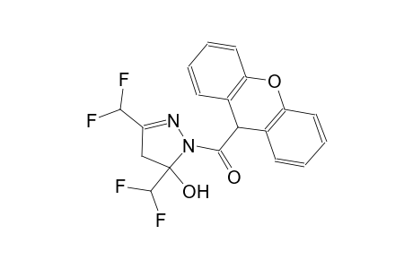 3,5-bis(difluoromethyl)-1-(9H-xanthen-9-ylcarbonyl)-4,5-dihydro-1H-pyrazol-5-ol