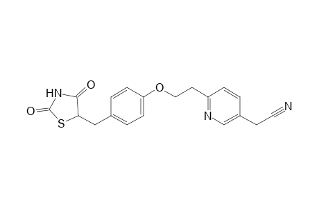 2-[6-[2-[4-[(2,4-diketothiazolidin-5-yl)methyl]phenoxy]ethyl]-3-pyridyl]acetonitrile