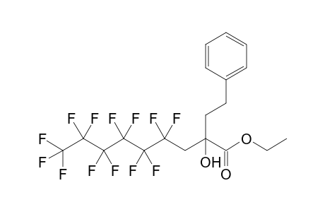 Ethyl 4,4,5,5,6,6,7,7,8,8,9,9,9-tridecafluoro-2-hydroxy-2-phenethylnonanoate