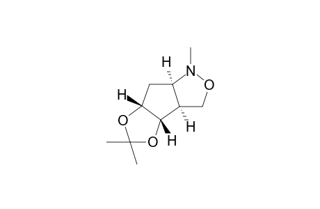 1H-[1,3]Dioxolo[3,4]cyclopent[1,2-c]isoxazole, hexahydro-1,5,5-trimethyl-, [3aS-(3a.alpha.,3b.beta.,6a.beta.,7a.alpha.)]-