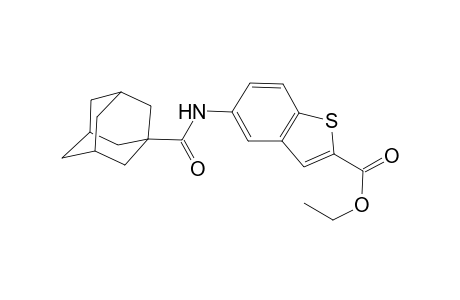 1-Benzothiophene-2-carboxylic acid, 5-[(tricyclo[3.3.1.1(3,7)]dec-1-ylcarbonyl)amino]-, ethyl ester