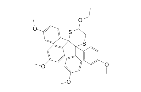 1,4-Dithiane, 5-ethoxy-2,2,3,3-tetrakis(4-methoxyphenyl)-