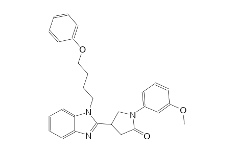 1-(3-methoxyphenyl)-4-[1-(4-phenoxybutyl)-1H-benzimidazol-2-yl]-2-pyrrolidinone