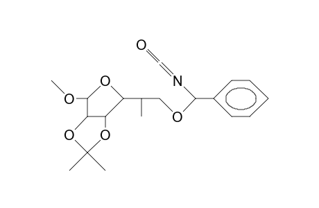 Methyl 6-O-benzyl-5-deoxy-5-isocyanato-2,3-O-isopropylidene-5-methyl-A-D-talo-hexofuranoside