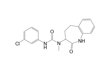 urea, N'-(3-chlorophenyl)-N-methyl-N-(2,3,4,5-tetrahydro-2-oxo-1H-1-benzazepin-3-yl)-