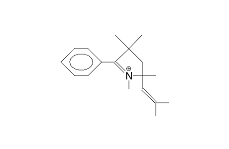 5-Isobutenyl-1,3,3,5,5-pentamethyl-2-phenyl-pyrrolinium cation