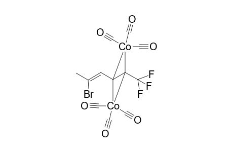 Hexacarbonyl-.mu.(3,4-.mu.:4,3-.mu.2-bromo-6,6,6-trifluorohex-4-yne)dicobalt