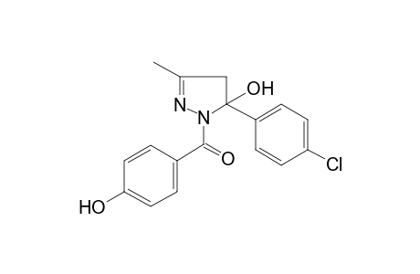 5-(4-Chlorophenyl)-1-(4-hydroxybenzoyl)-3-methyl-4,5-dihydro-1H-pyrazol-5-ol