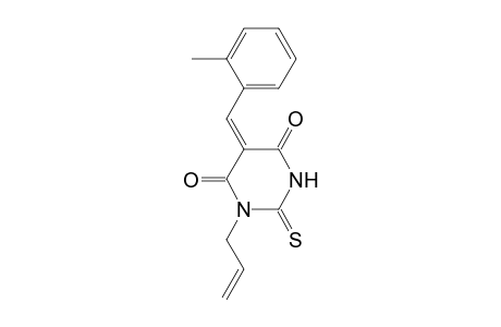 1-Allyl-5-(2-methyl-benzylidene)-2-thioxo-dihydro-pyrimidine-4,6-dione