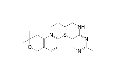 8H-pyrano[3'',4'':5',6']pyrido[3',2':4,5]thieno[3,2-d]pyrimidin-4-amine, N-butyl-7,10-dihydro-2,8,8-trimethyl-