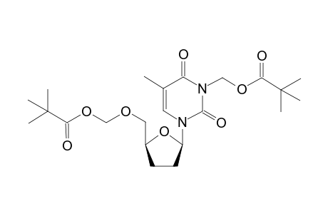 [3-[(2R,5S)-5-(2,2-dimethylpropanoyloxymethoxymethyl)oxolan-2-yl]-5-methyl-2,6-bis(oxidanylidene)pyrimidin-1-yl]methyl 2,2-dimethylpropanoate