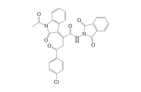 (2E)-2(1-Acetyl-2-oxo-1,2-dihydro-3H-indol-3-ylidene)-N-(1,3-dioxo-1,3-dihydro-2H-isoindol-2-yl)-4-(4-chlorophenyl)-4-oxobutanamide