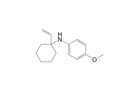 N-(1-Ethenylcyclohexyl)-4-methoxyaniline