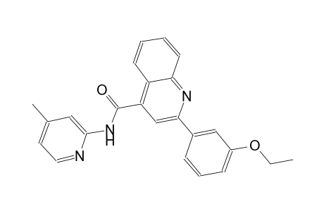 2-(3-ethoxyphenyl)-N-(4-methyl-2-pyridinyl)-4-quinolinecarboxamide